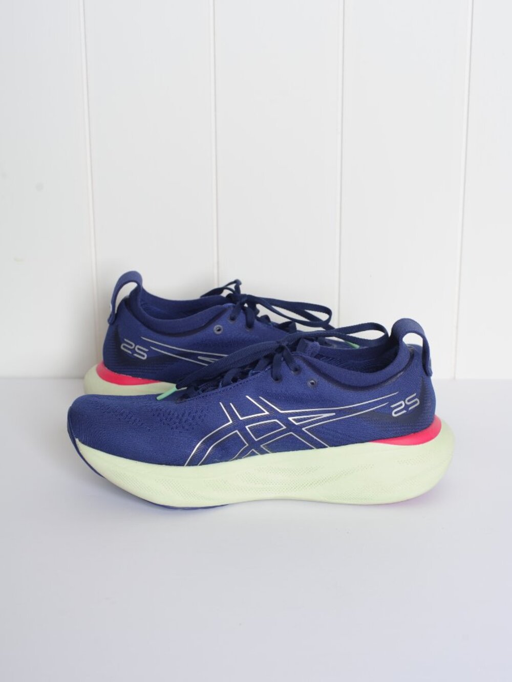 Asics Women's Gel Nimbus 25 Blue Pink Green size 9 - Picture 6 of 9